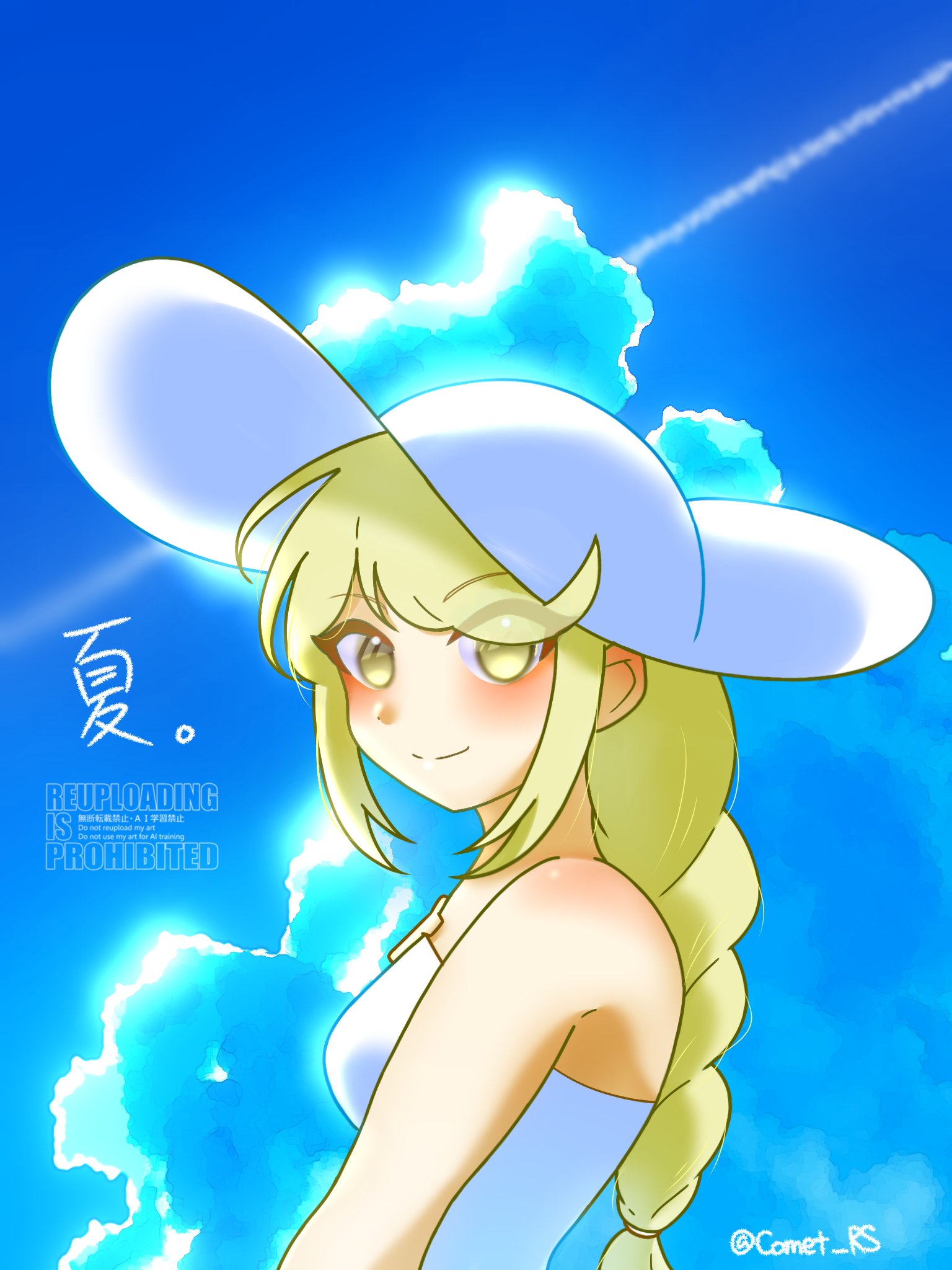 ◇ヒカリ海月◇額装作品イラスト原画 眩しい | 海の胡蝶 #illustrationart #illust