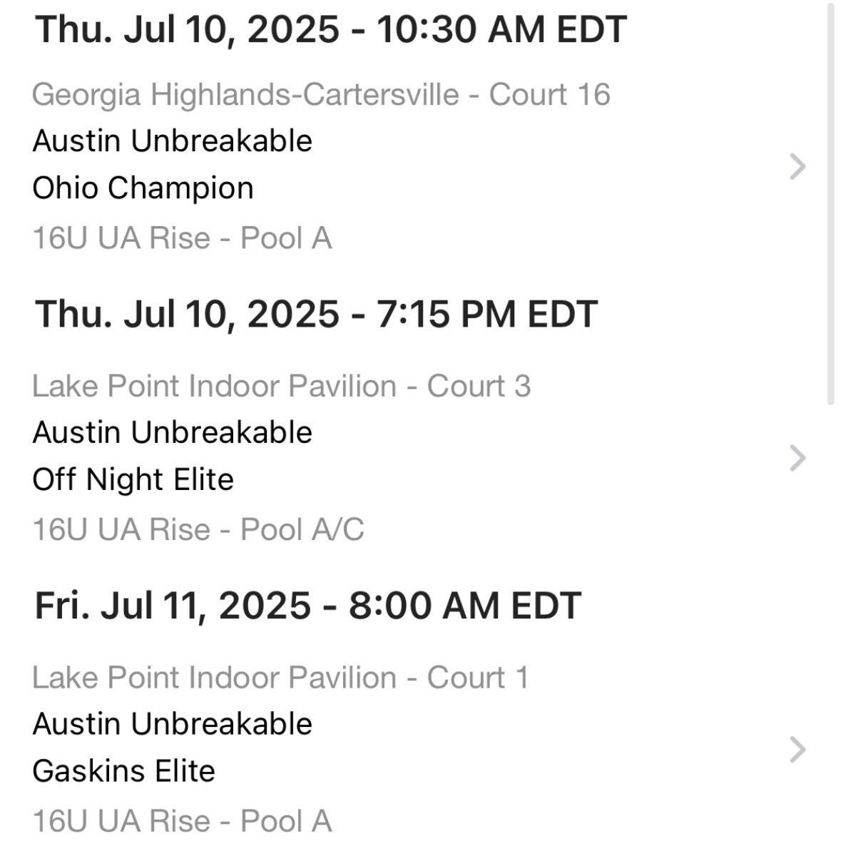 FildermanJake's tweet image. Here is my schedule for my UAA live period games tomorrow and this weekend @RiseCircuit in Atlanta!
@ub_austin @CoachKen_Smith @CoachA_Jaxson @MattChampionATX