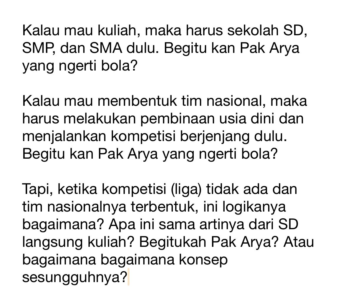 fim_mifta's tweet image. Secuil pertanyaan untuk Bapak @AryaSinulingga yang paling paham sepak bola.