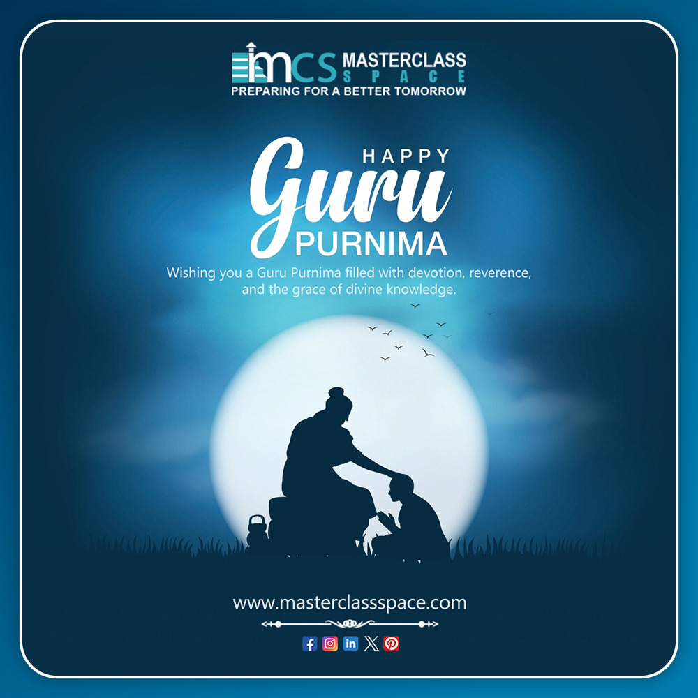 MasterclasSpace's tweet image. 🙏 Happy Guru Purnima 🌕

On this sacred day, we honour the guiding lights who shape minds and inspire souls.
May the blessings of our Gurus lead us towards knowledge, growth, and a better tomorrow.

#GuruPurnima #MasterclassSpace #GratitudeToGurus #RespectYourTeachers