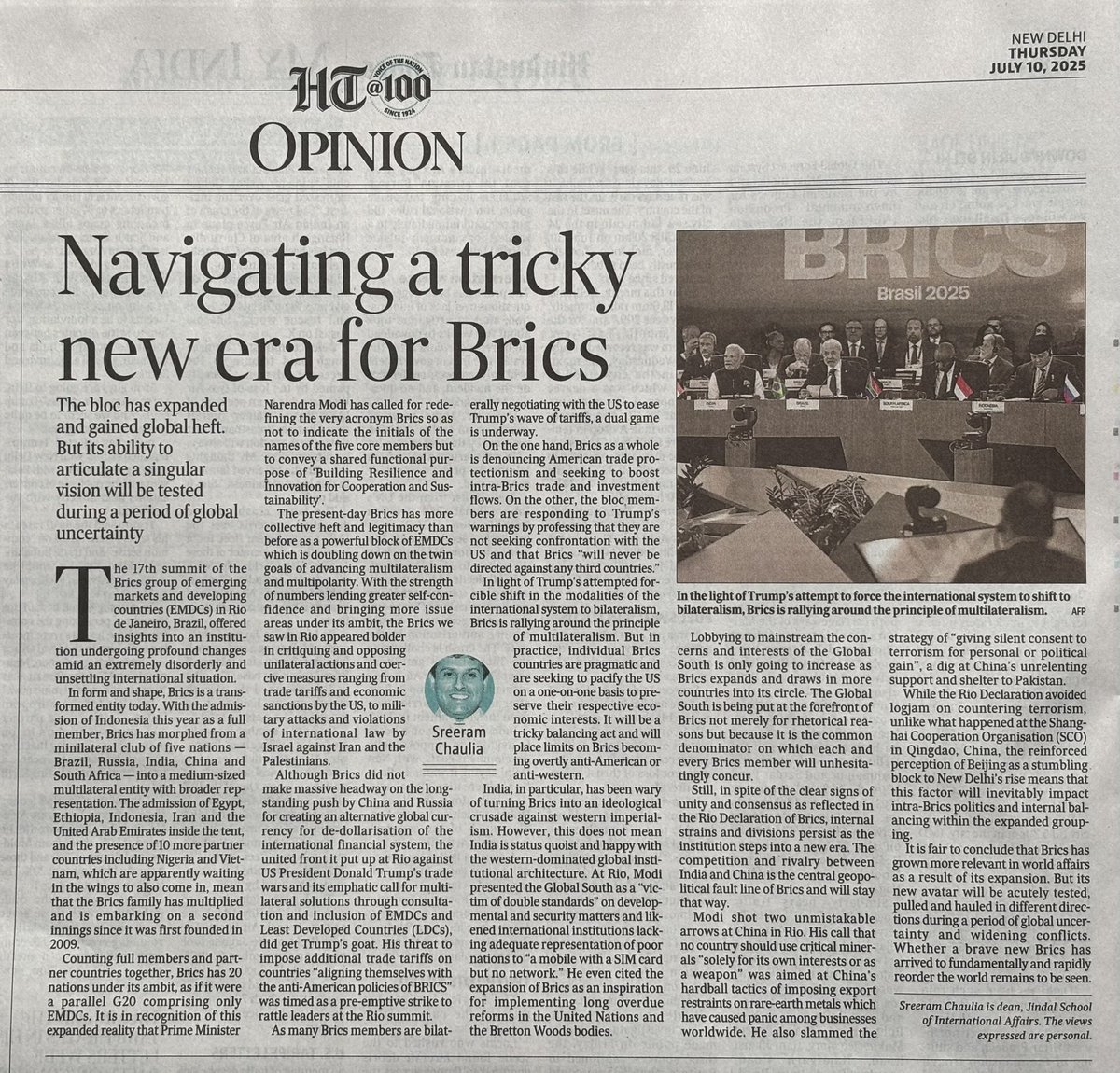 sreeramchaulia's tweet image. With the doubling of membership of #BRICS, and several more partner countries waiting in the wings for entry, is this institution changing not just in form but also in content and direction? Can BRICS 2.0 succeed in promoting #multilateralism and #multipolarity at a time when…