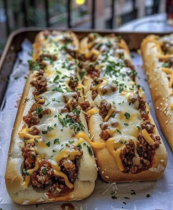 Garlic Bread Sloppy Joe’s

Would you try this? 👍👎