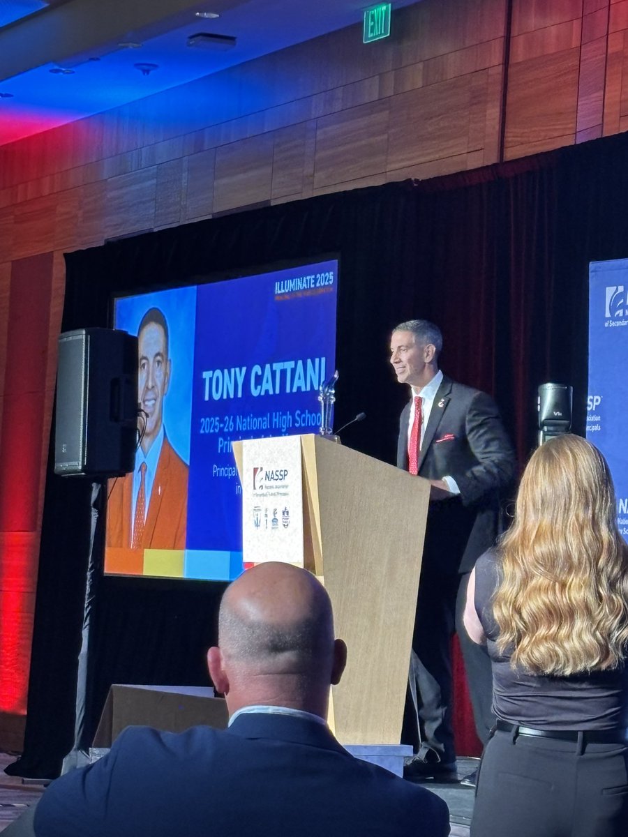 Congratulations to the king of celebrating others <a href="/CattaniTony/">Tony Cattani</a>  for being named the 2026 <a href="/NASSP/">National Assoc. of Secondary School Principals</a>  High School Principal of the year! He is doing great things at Lenape High School in New Jersey!