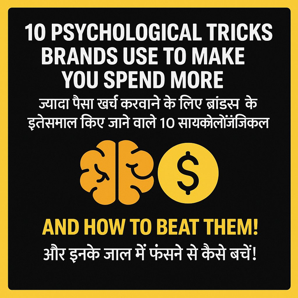 umesharora's tweet photo. 🧠💸 “10 Psychological Tricks Brands Use to Make You Spend More”
— and how to beat them!
Thread 🧵 (Bilingual: English + Hindi)
#ConsumerPsychology #Marketing #RetailTricks #MoneyMindset https://t.co/djsjAs50mR