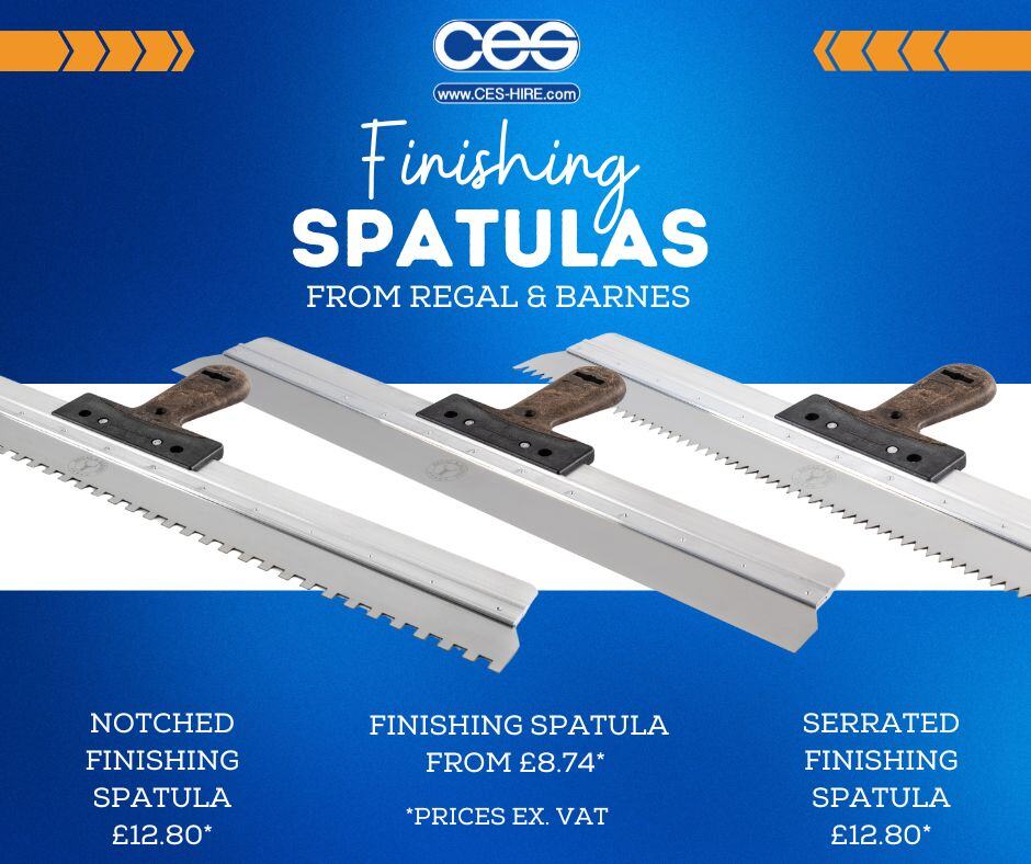 Discover the perfect finishing touch for your project with our Regal &amp; Barnes spatulas at CES! Whether you're smoothing plaster or eliminating air pockets, achieve a flawless finish every time. Explore our collection today!

hubs.li/Q03fgcS00