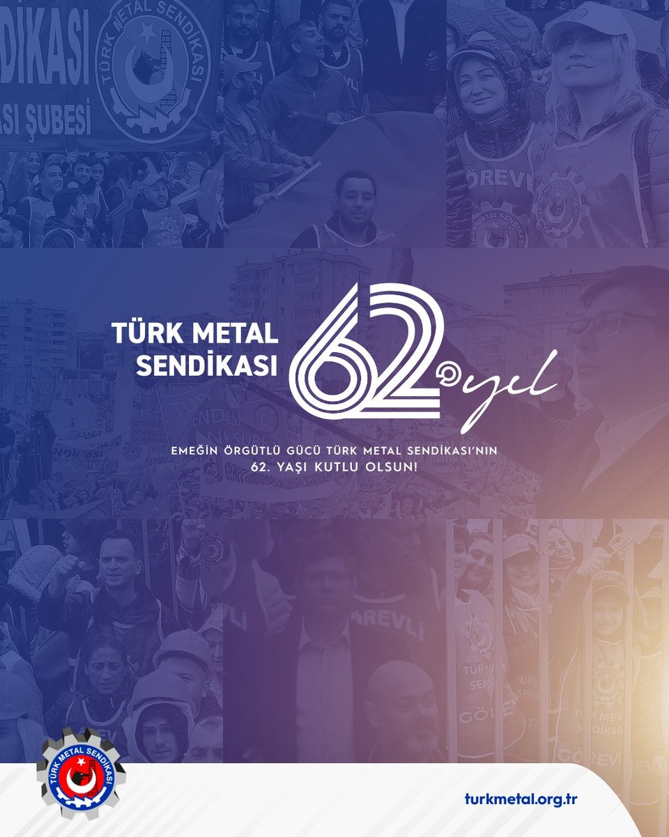 10 Temmuz 1963 tarihinde, Türkiye ekonomisinin can damarı sanayi sektöründe üreten, emek veren, alınterinin hakkını aramak için bir araya gelen kararlı metal emekçilerinin cesaret ve inancıyla kurulan Sendikamızın, 62. yılını büyük bir coşku ve gururla kutluyoruz.