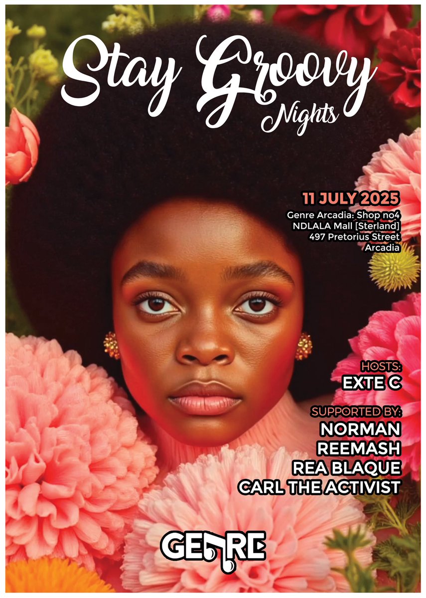 OttoB_'s tweet image. Stay Groovy Nights| ⛳️ @genre_arcadia | Tomorrow FRIDAY 11 July 2025 | #TheHomeOfHouseMusic Pretoria |