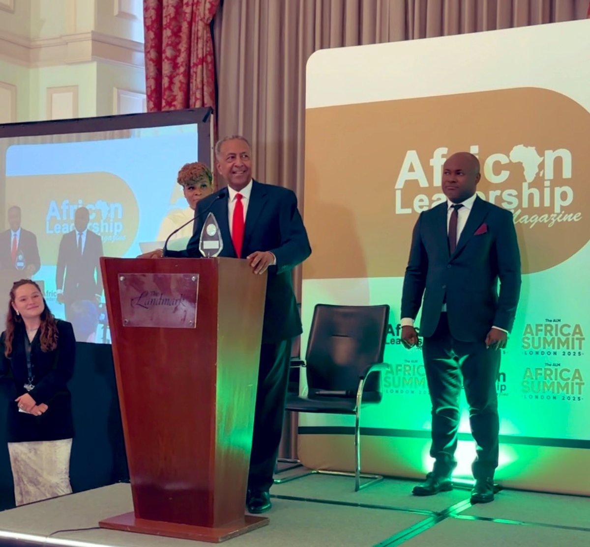 Zemedeneh's tweet image. I am honored to receive the “Africa Leadership Impact Award 2025” at the 10th annual “ALM Africa Summit” held at the iconic Landmark Hotel in London.

Thank you 🙏 

Congratulations to all other awardees.