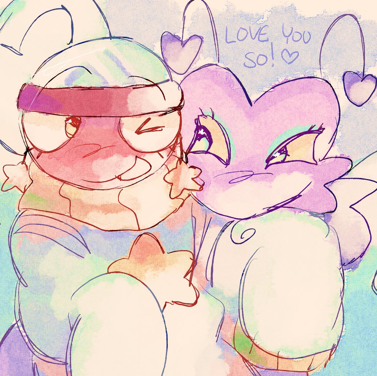 luckydasher's tweet image. was testing stuff in sai i think i will stick to ibispaint