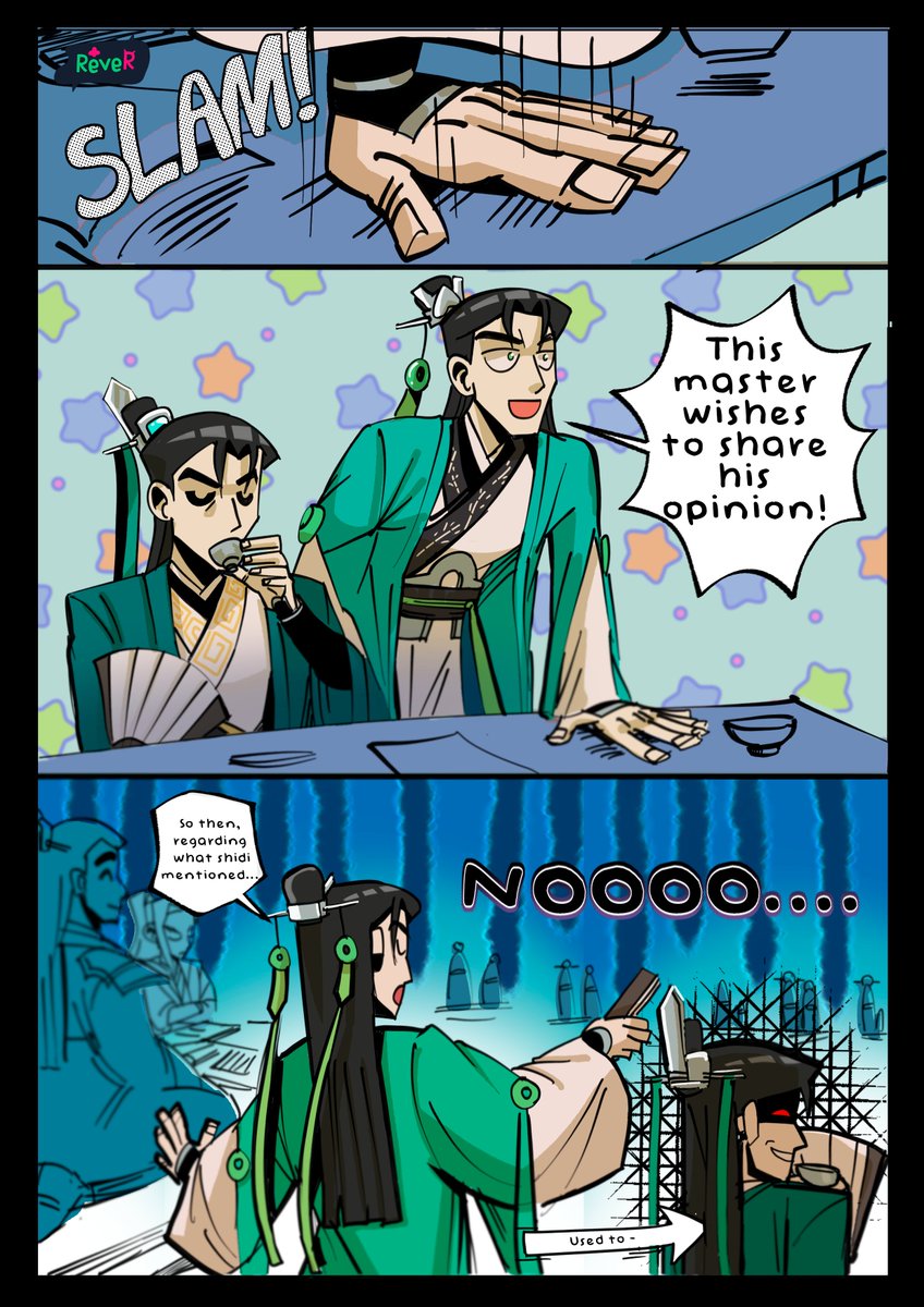 reve_r_'s tweet image. SOMEONE STOP HIM-
#svsss #shentwins #ScumVillianAbyss
