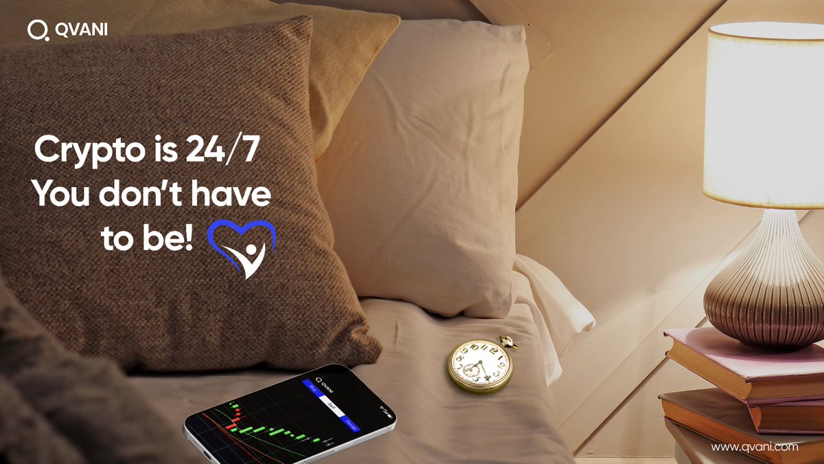 Crypto never sleeps — but you should.
The constant noise, charts, and alerts can burn anyone out.

Let’s normalize rest in Web3. Qvani was built to make trading simpler, smoother, and less stressful.

#EaseOfUse #CryptoWellness #QVANI