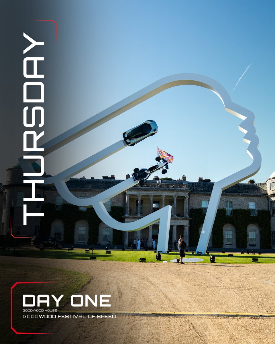 HaasF1Team's tweet photo. Goodwood, we've arrived! 👋

We can't wait to get our first day at @fosgoodwood underway 😁

#HaasF1 #F1 #FOS https://t.co/kQlEYHlv9f