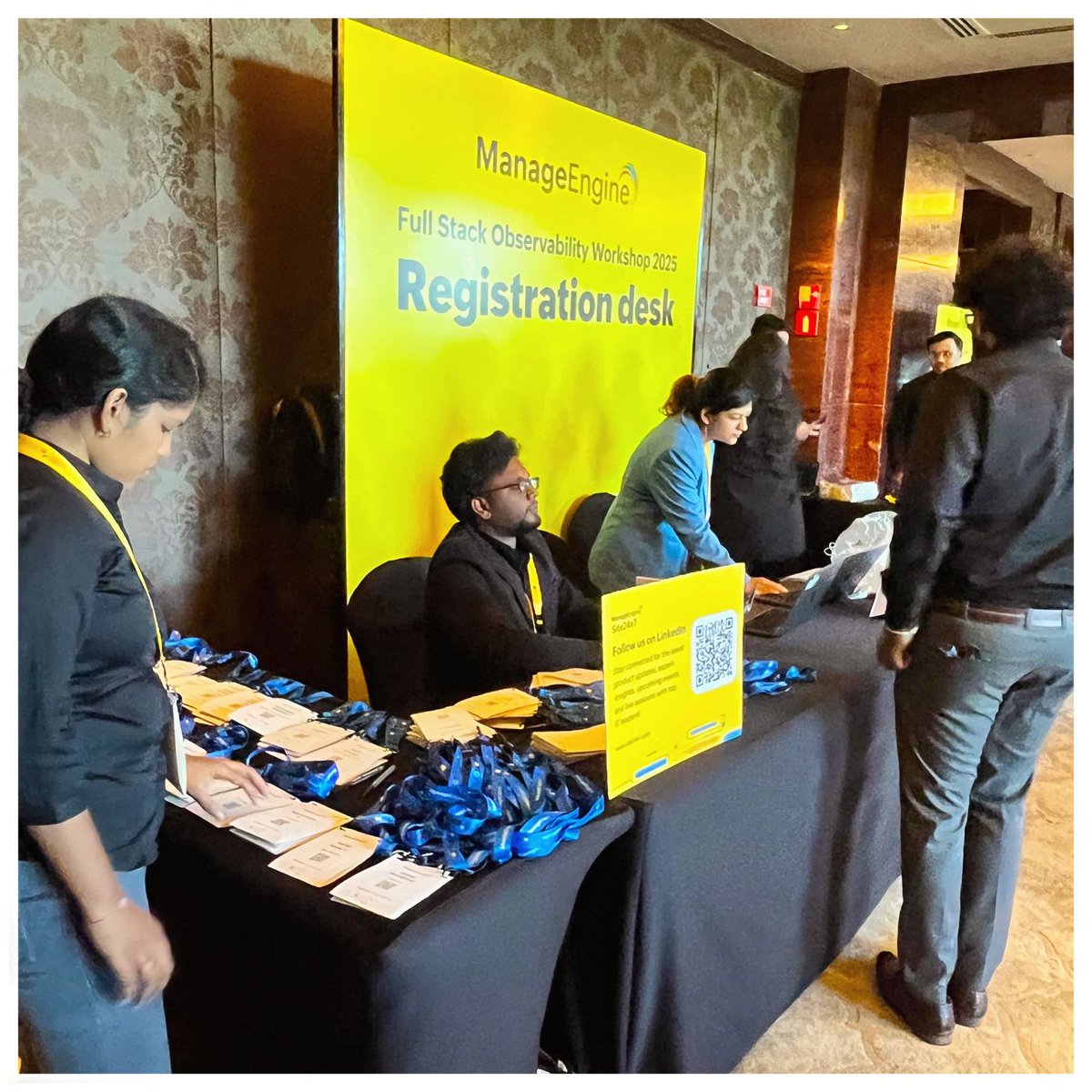 Site24x7's tweet image. We’re live in Chennai!
The ManageEngine #FSOWorkshop kicks off with a packed room, motivated minds &amp;amp; all things observability!

#DevOps #ITOps #Site24x7 #ITOM #ManageEngine