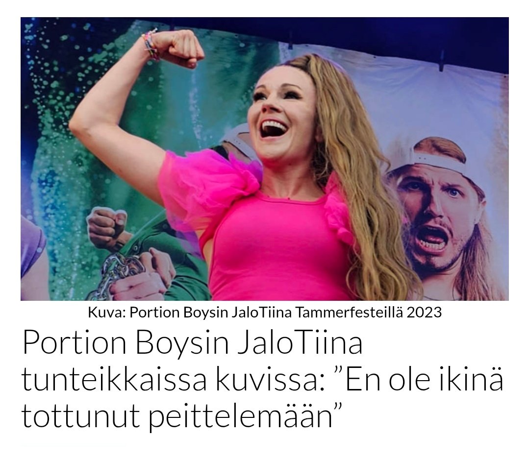Portion Boysin JaloTiina tunteikkaissa kuvissa: ”En ole ikinä tottunut peittelemään”

stara.fi/2025/07/10/por…