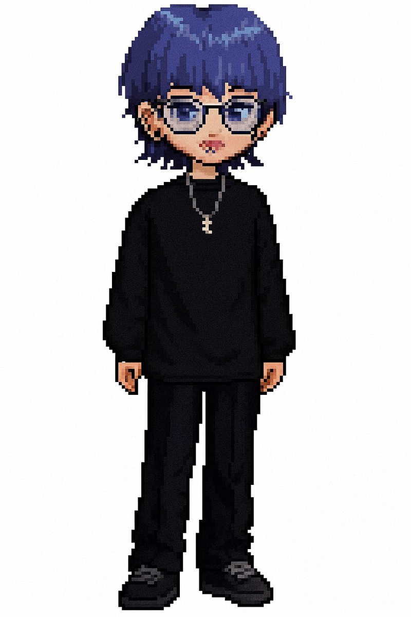 最近流行っているらしいChatGPTで自分のドット画像作ってもらったやーつ。