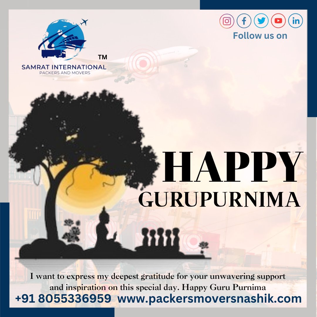 SamratMovers's tweet photo. May we always have the courage to learn and the grace to teach. Happy Guru Purnima

#gurupurnima #guru #happygurupurnima #guruji #india #blessings #love #peace #gurujisadasahay #gurujibademandir #teacher #yoga #gurujiblessings #gurudev #meditation #enlightenment https://t.co/cJOQwEmSiI