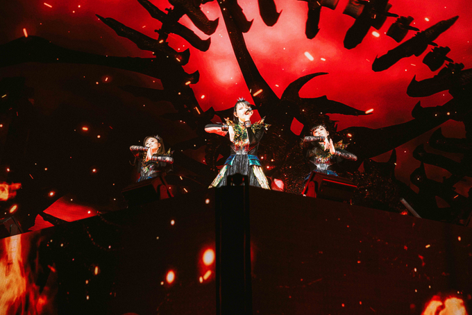 On stage media image