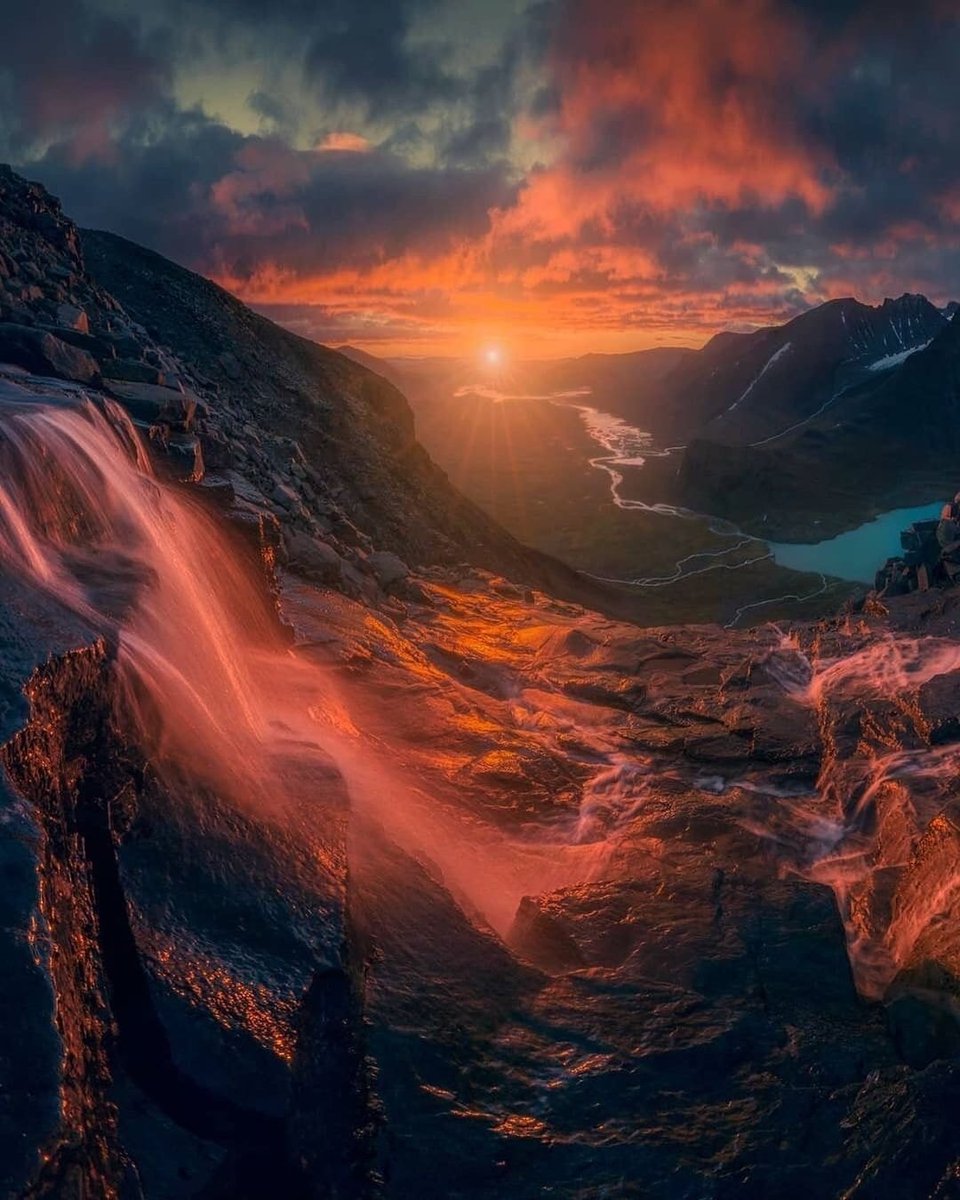 Spectacular sunrise in Sweden