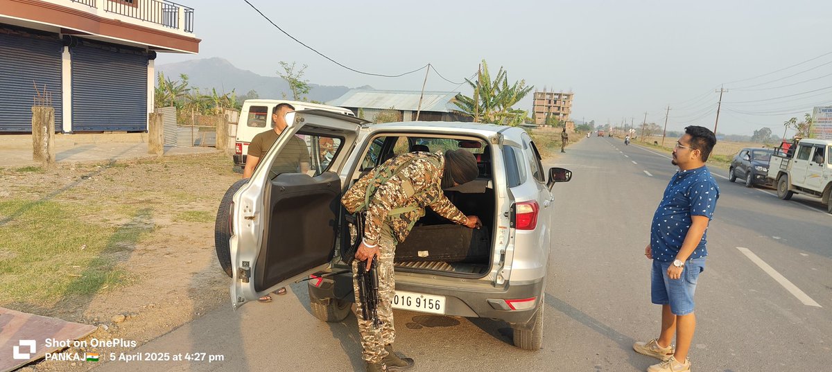 M&N Sector CRPF (@mnp_2018) on Twitter photo On 06.07.2025 (0500-1200) CRPF established a mobile Check Post(MCP) at different strategic places in Manipur. A total of 318 vehicles were inspected, and 563 individuals were frisked.#CRPF remains dedicated to ensuring peace and stability in Manipur.
<a href="/HMOIndia/">गृहमंत्री कार्यालय, HMO India</a>
<a href="/crpfindia/">🇮🇳CRPF🇮🇳</a> On 06.07.2025 (0500-1200) CRPF established a mobile Check Post(MCP) at different strategic places in Manipur. A total of 318 vehicles were inspected, and 563 individuals were frisked.#CRPF remains dedicated to ensuring peace and stability in Manipur.
<a href="/HMOIndia/">गृहमंत्री कार्यालय, HMO India</a>
<a href="/crpfindia/">🇮🇳CRPF🇮🇳</a>