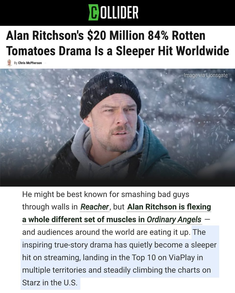 See the film that's still stealing hearts. #OrdinaryAngelsMovie <a href="/OrdinaryAngels/">Ordinary Angels</a> <a href="/Collider/">Collider</a> <a href="/Lionsgate/">lionsgate</a> #OrdinaryAngels