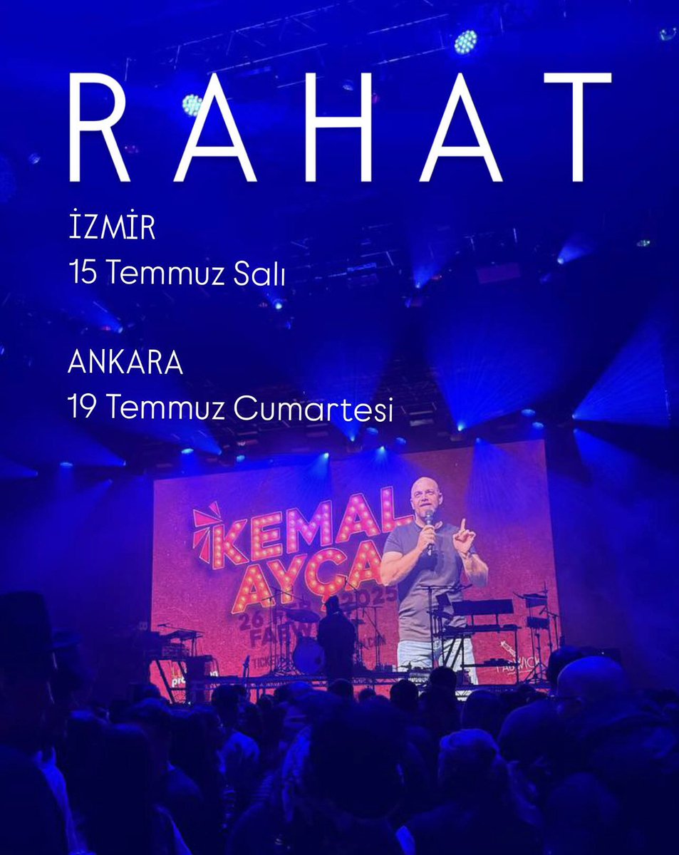 Umarım yanılırım ama uzun bir süreliğine son yurt içi oyunlar olabilir. Yurt dışı tam gaz devam edecek. İzmir ve Ankara için gelebilenleri beklerim. 

Biletler: linktr.ee/Kemalaycarahat…