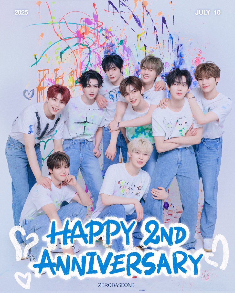 제로베이스원의 데뷔 2주년 
제로즈님께 감사드립니다 / 25.07.10