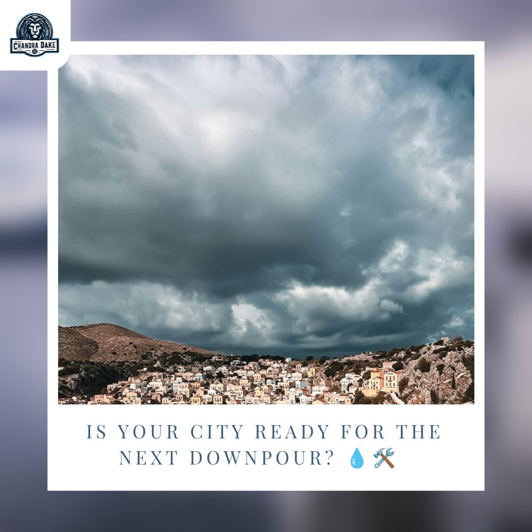 cdake's tweet image. Most cities are building yesterday&apos;s infrastructure for tomorrow&apos;s climate. Urban areas absorb just 20% of rainfall while concrete channels the rest away—creating both floods AND water shortages.