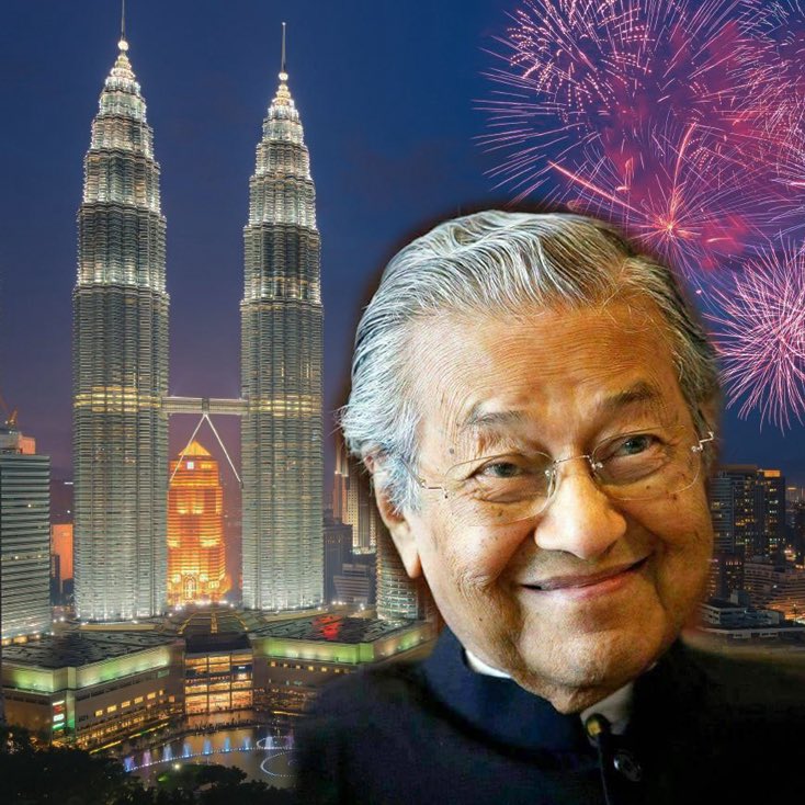 GUYS. MAHATHIR SHARES HIS BIRTHDAY WITH MOO DENG. THE FORMER TURNS 100 AND THE LATTER TURNS 1