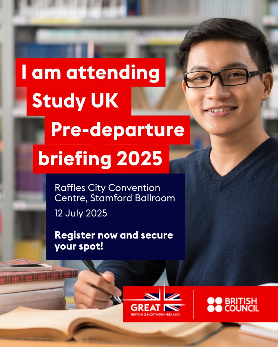 📢 📢 Final call! Limited spots remaining! Sign up for our annual 🇸🇬 Pre-departure Briefing for UK-bound students ❗

🖱️ Sign up 👉 forms.office.com/e/7qKteQmn5C