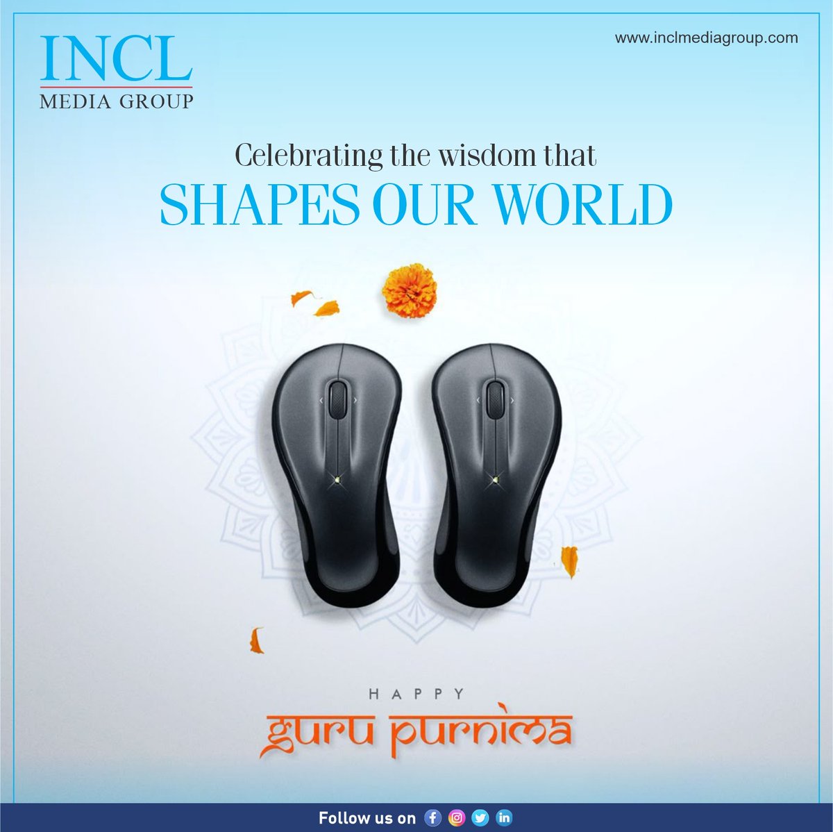 INCLGROUP's tweet image. Celebrating Guru Purnima! 

Today, we honor the invaluable wisdom and guidance that helps us grow, learn, and evolve. May your path always be illuminated by knowledge and inspiration.

#GuruPurnima2025  #InclMediaGroup