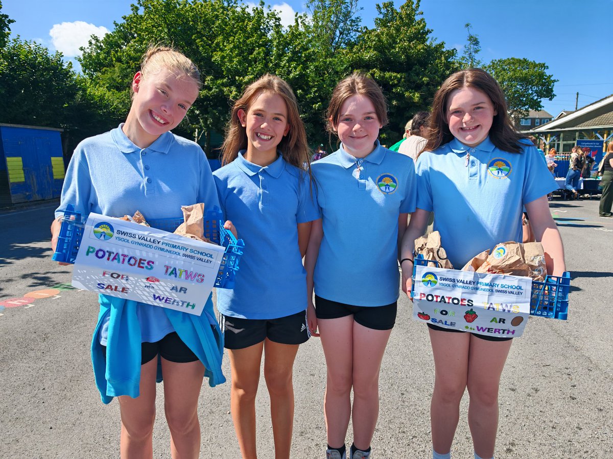 SwissValleyCP's tweet image. Super effort by pupils in Years 1 to 6 who managed to raise over £200 for the Garden Project by selling potatoes they have grown and looked after this year. Big thank you to parents and staff who purchased produce & to @SwissValleyPTA for organising the Summer Fayre👍 Diolch pawb