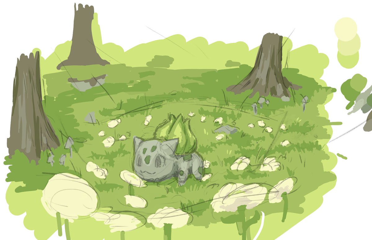 amNerdie's tweet image. Bulbasaur sketch #pokemonfanart