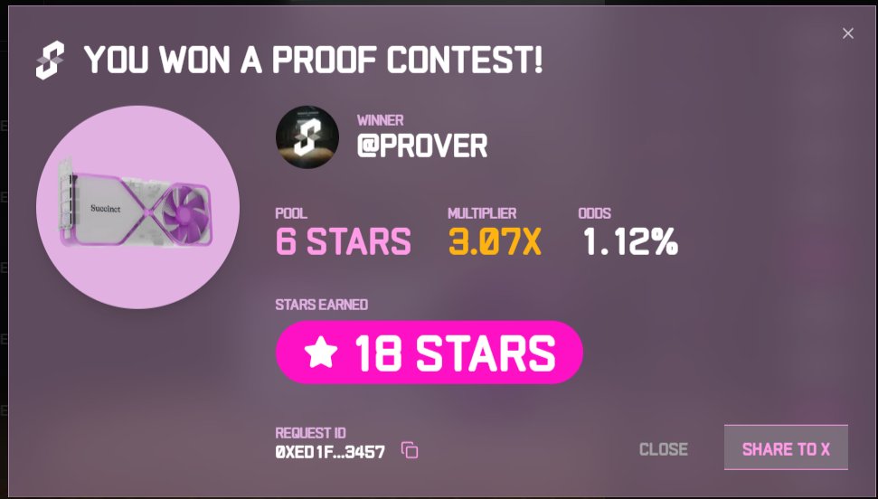 ilhamm_'s tweet photo. @SuccinctLabs just ended, this is  my last win and my last rug on  2nd phase testnet, ill miss them, just remember how i laugh a lot to ppl who bid 20k and lose against 500 bid 😂 @0xCRASHOUT https://t.co/tCn8HBtafA
