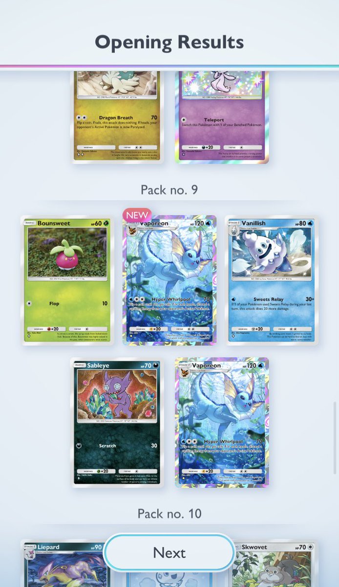 Wah! Double vaporeon! I think that means something….