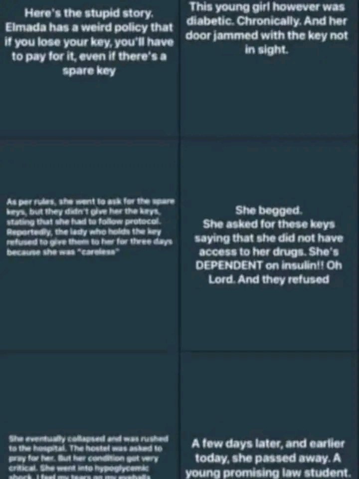 UNIZIK Law Student, Chioma Isabella Ajana, Who Lost Her Room Key Ði$s After Hostel Mistress Allegedly Refused To Provide Spare Key For Her To Access Her Di@betes Medication Unless She Paid N120k #LVMenFW25