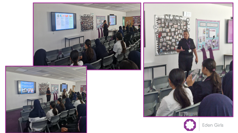edengirlsslough's tweet photo. Year 9 received an assembly from PC Sloane, where she educated them on child sex exploitation, online harm, peer on peer abuse and human trafficking.
#KeyInformation #KnowledgeIsPower https://t.co/dfnrrIFkVT