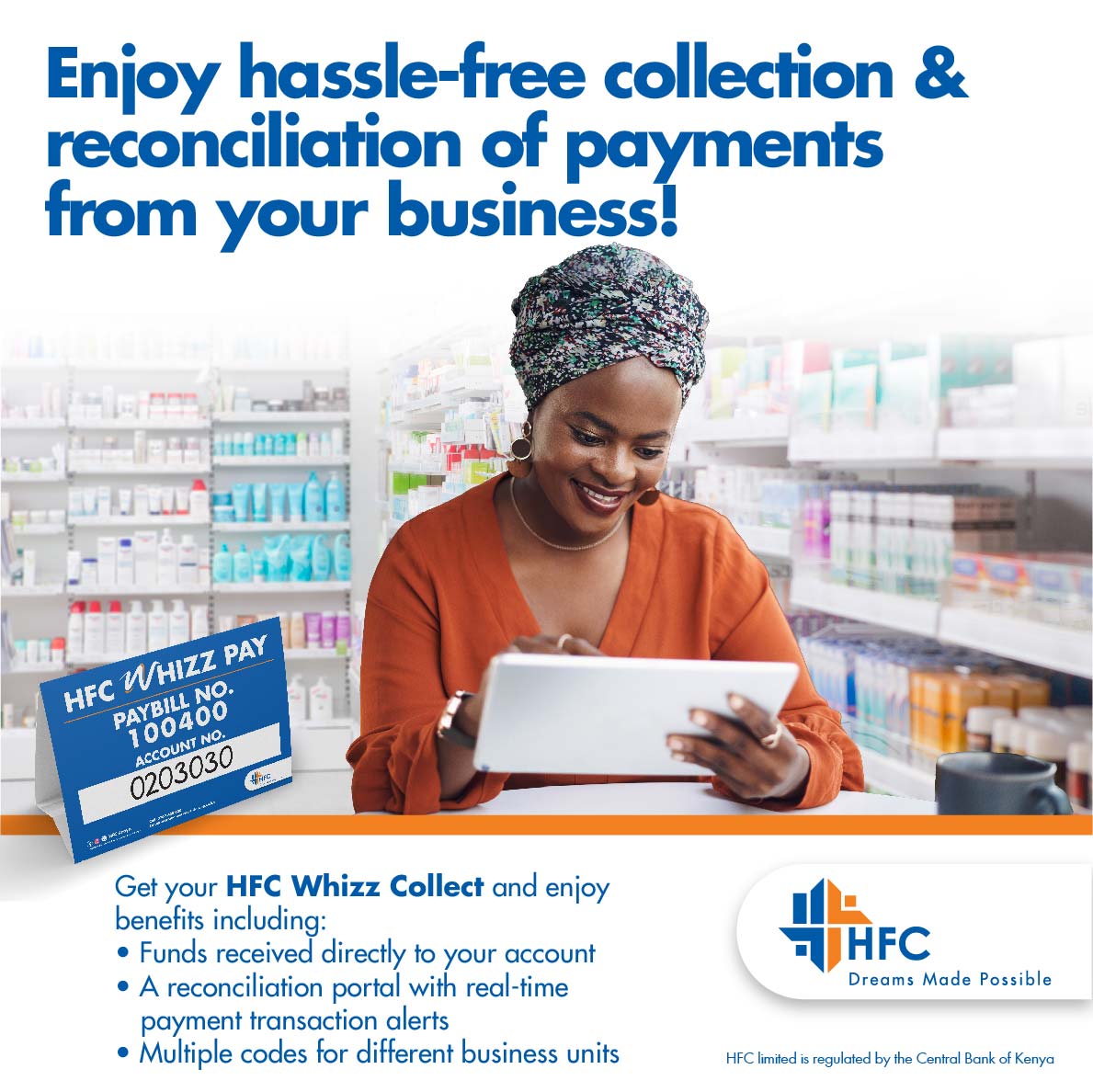 Streamline your business operations with HFC Whizz Collect! Enjoy 24/7 customer support, seamless ERP integration, instant fund reflections, access to secured and unsecured loans, and more. Experience hassle-free solutions designed to drive your business success!
Text