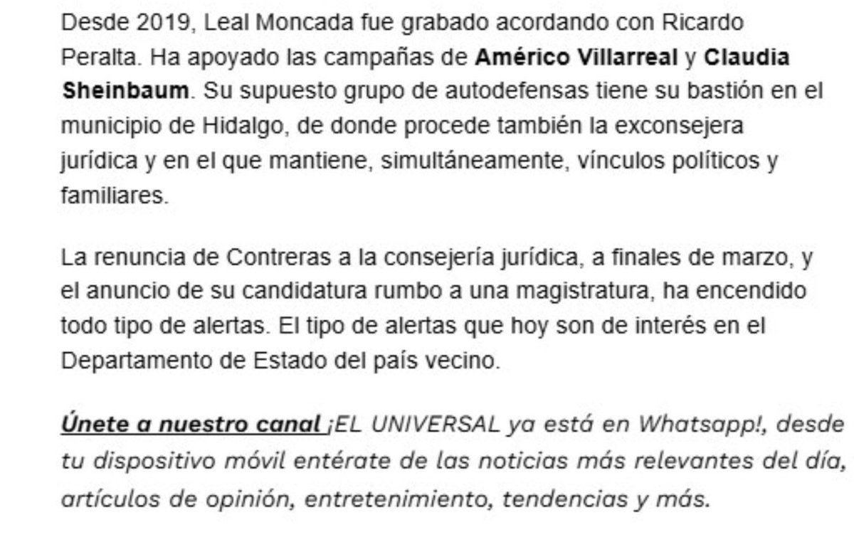 Atención a todos:

Dice el <a href="/INE_Tamaulipas/">INE Tamaulipas</a> que NADIE, pero nadie, debe leer estas páginas de <a href="/hdemauleon/">Héctor de Mauleón</a>.

Las anexo aquí solo para que sepan qué NO leer, ¿eh?

Y si por error las leen… por favor desléanlas inmediatamente.

⬇️⬇️⬇️⬇️⬇️⬇️⬇️⬇️⬇️⬇️⬇️⬇️