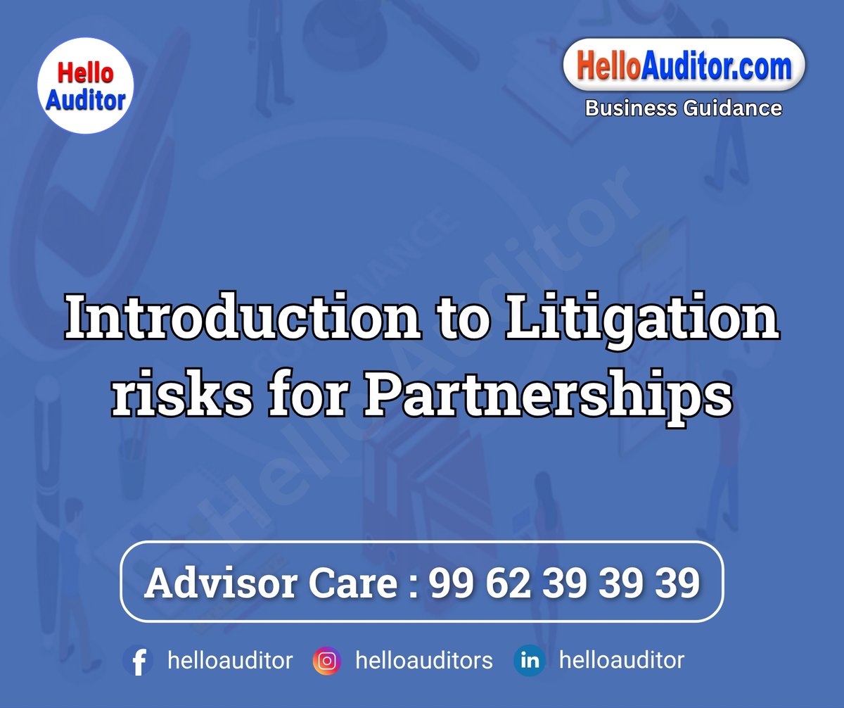 helloauditor's tweet image. Introduction to litigation risks for partnerships

If you would like more information, please visit the page.
helloauditor.com/introduction-t…

#litigationrisks #partnerships #legaladvice #businesslaw #riskmanagement #partnershiplaw #legaleducation #businesspartnerships