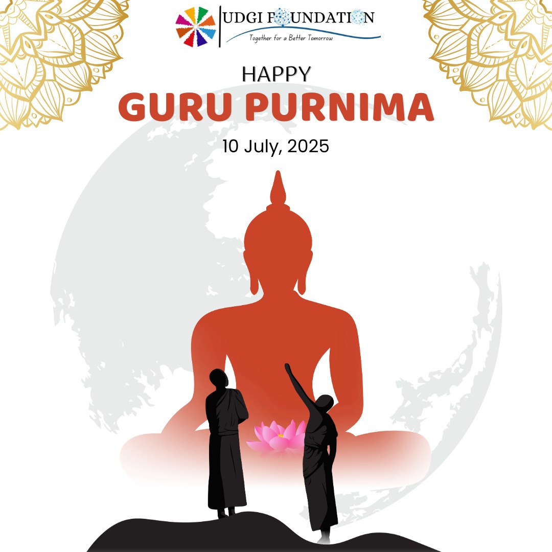 On this #GuruPurnima, we bow to every teacher, mentor &amp; guide who lights the path of knowledge and purpose. 🙏

A single lesson can change a life.
A true Guru inspires generations. 🌟

#Gratitude #Teachers #UDGIFoundation #Mentorship #ThankYouGuru