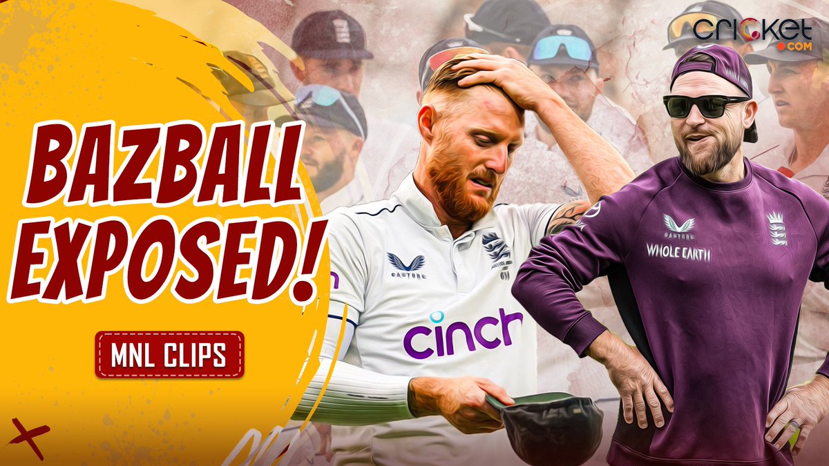 THE BAZBALL MYTH?!  Monday Night Live

We break down why the fearless approach is faltering, Ben Stokes' struggles with form and impact, and what it means for the team's future in Test cricket.

WATCH NOW ⬇️
youtu.be/H-68js_eB9Q?si…