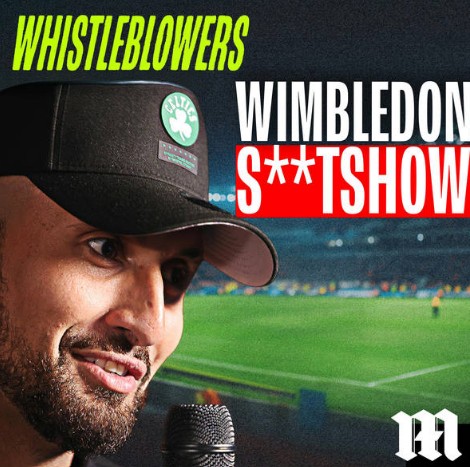 Team_GSmart's tweet image. Today's #Whistleblowers podcast see's tennis star Nick Kyrgios join @gordonsmart, @clattenburg1975 & @Ian_Ladyman_DM for a no-holds-barred conversation about tennis, tantrums, and tradition.
Gordon - not a tennis podcast! 🤣 IYKYK