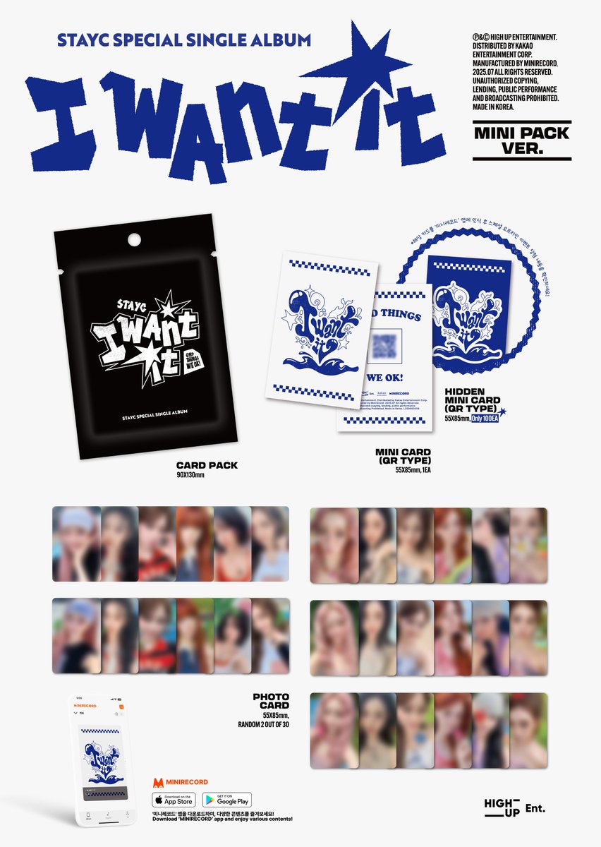 STAYC 
Special Single 【I WANT IT】
Album Preview (MINI PACK Ver.)

💿 Pre-Order
2025.07.11 FRI 2PM (KST) ~

➫ Release
2025.07.23 WED 6PM (KST)

weverse.io/stayc/notice/2…

#STAYC #스테이씨
#I_WANT_IT #IWI