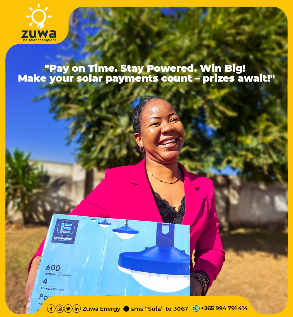 zuwaenergy's tweet image. PAY &amp;amp; WIN WITH ZUWA!
Make your 3-month solar loan payments ON TIME and enter our raffle draw!
You could win a cap, tote bag, or t-shirt!
Start paying today—stay powered and get rewarded!

#ZuwaEnergy #PayToWin #SolarRewards #Thesolarchampions