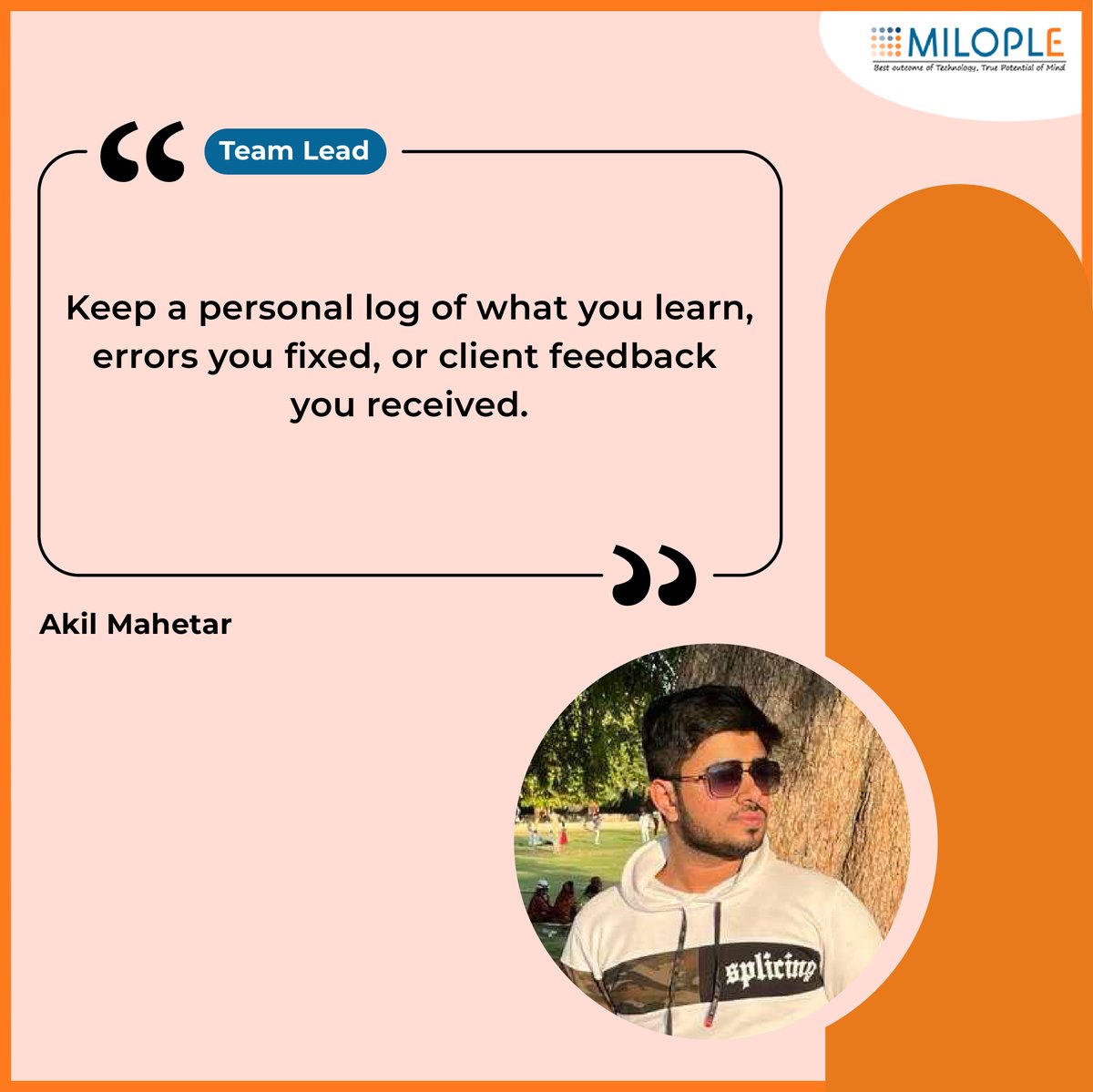 Milople's tweet image. 💡 One Team. Infinite Wisdom.

From tech tips to life lessons - our team’s got advice worth framing! 👥💬

Swipe through to discover the insights that keep us moving forward. 🚀

#MilopleVoices #WorkLifeTips #MilopleMoments #MilopleMagic #MilopleTeam #LifeAtMilople  #CareerTips