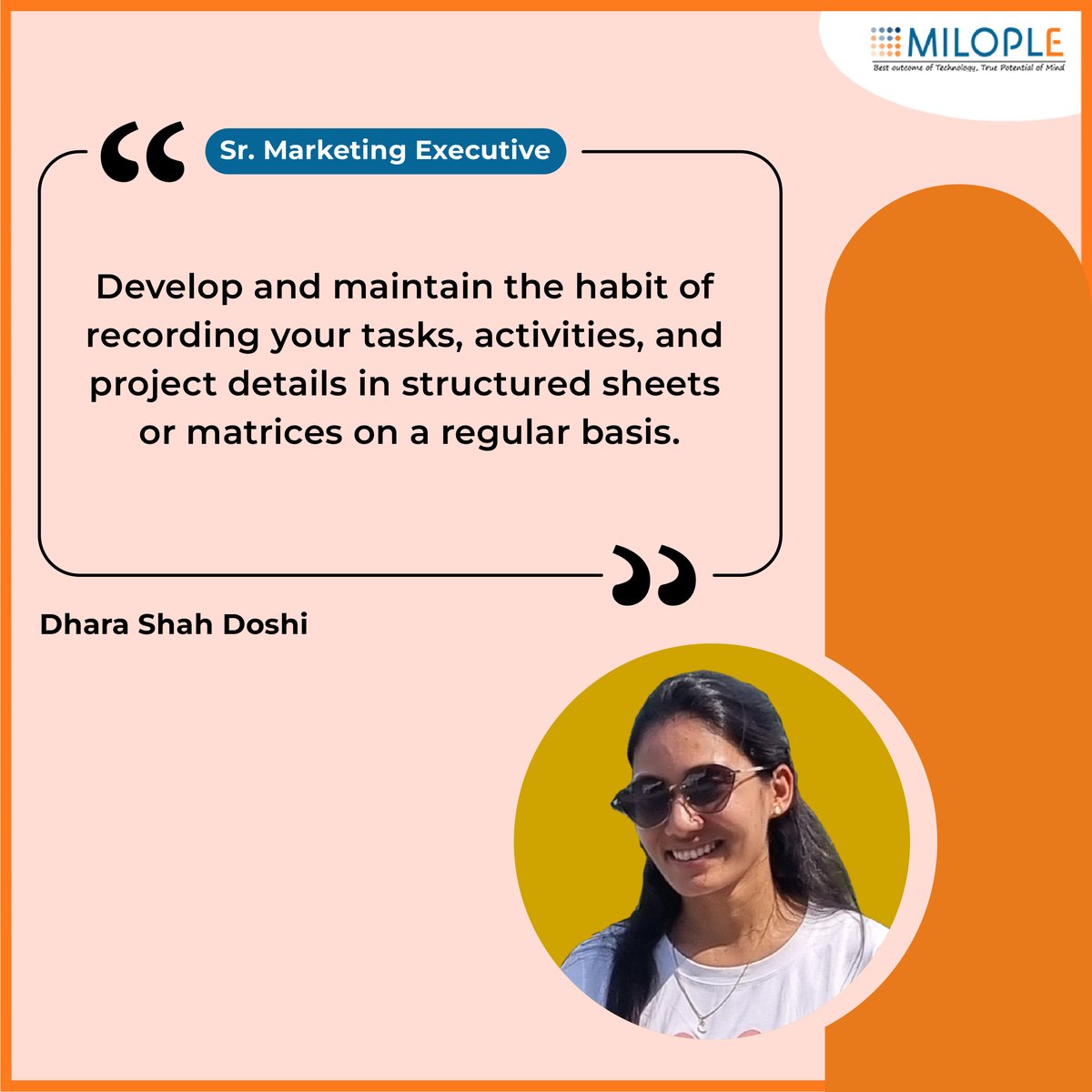 Milople's tweet image. 💡 One Team. Infinite Wisdom.

From tech tips to life lessons - our team’s got advice worth framing! 👥💬

Swipe through to discover the insights that keep us moving forward. 🚀

#MilopleVoices #WorkLifeTips #MilopleMoments #MilopleMagic #MilopleTeam #LifeAtMilople  #CareerTips