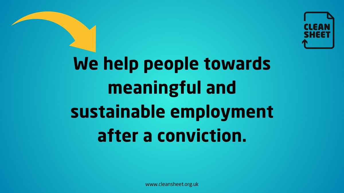 Clean Sheet exists to support its Members (people with a criminal conviction) as they search for a job. We don't judge.
#cleansheetworks #hopebringers #secondchance
