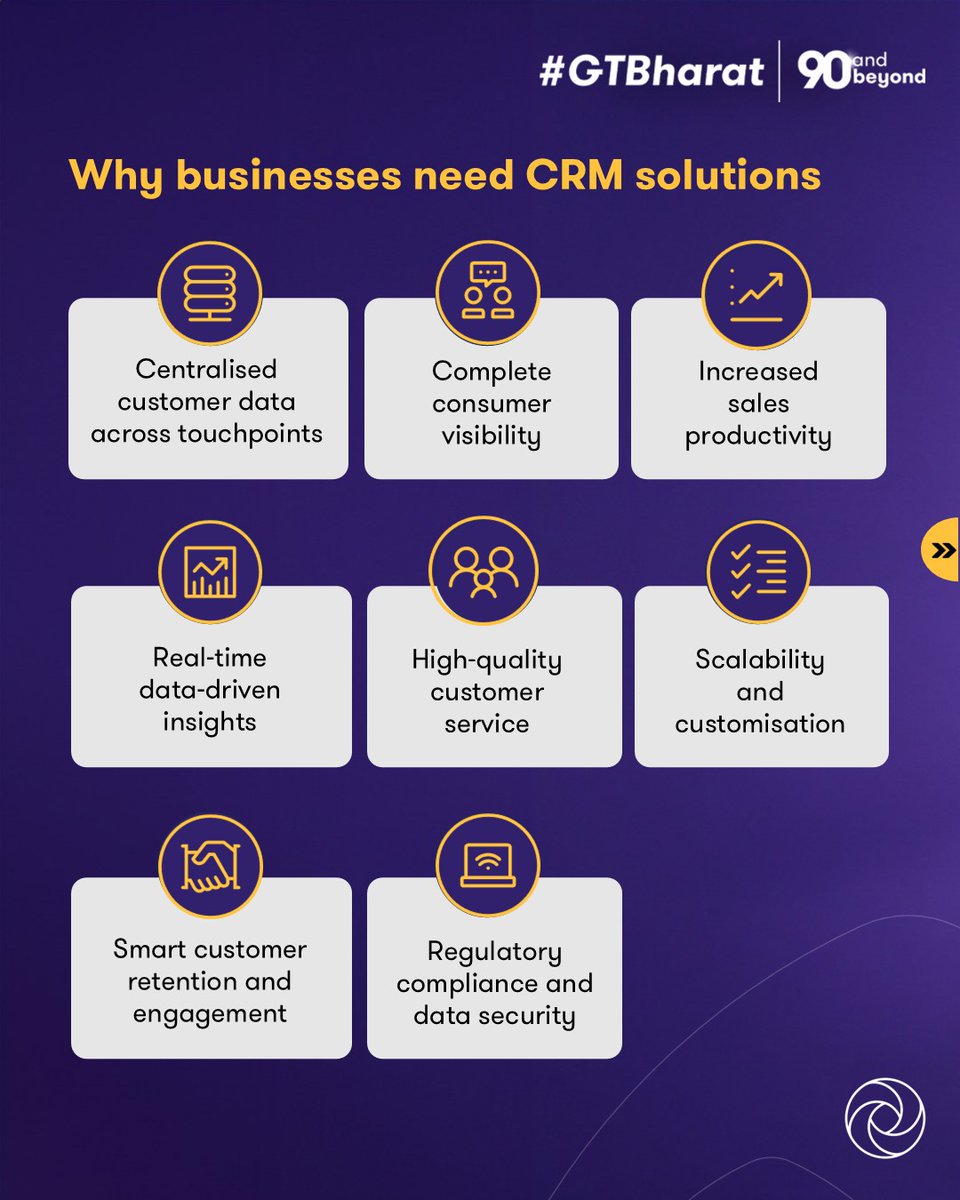 GrantThorntonIN's tweet image. Building strong customer relationships across channels and systems is key to business success—but it can be challenging without the right tools. #GTBharat integrates #Dynamics365, Power Platform &amp;amp; Azure to deliver scalable, tailored #CRMsolutions.

Visit: brnw.ch/21wU08S