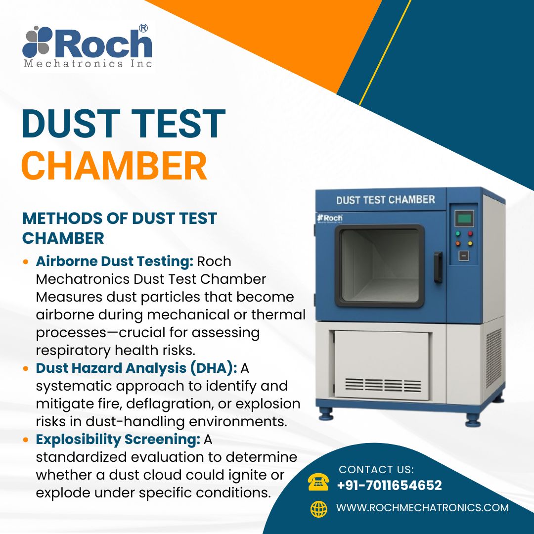 RochMecha's tweet image. Ensure product durability in dusty environments with Roch Mechatronics&apos; Dust Test Chamber – built for precision, performance, and compliance.
Visit:- rochmechatronics.com/dust-test-cham…

#DustTestChamber #EnvironmentalTesting #IngressProtection #IPTesting #RochMechatronics