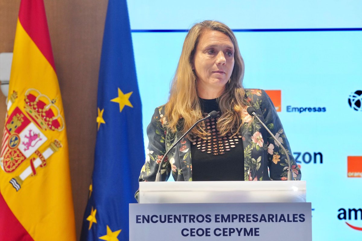 cepyme_'s tweet image. En la clausura del Encuentro Empresarial @CEOE_ES @cepyme_ protagonizado por @ElodiePerthuiso, CEO de @CarrefourES, la presidenta de CEPYME @angela_demiguel, ha destacado ha destacado la importancia de #empresas líderes, que son motores del desarrollo económico y tractoras de…